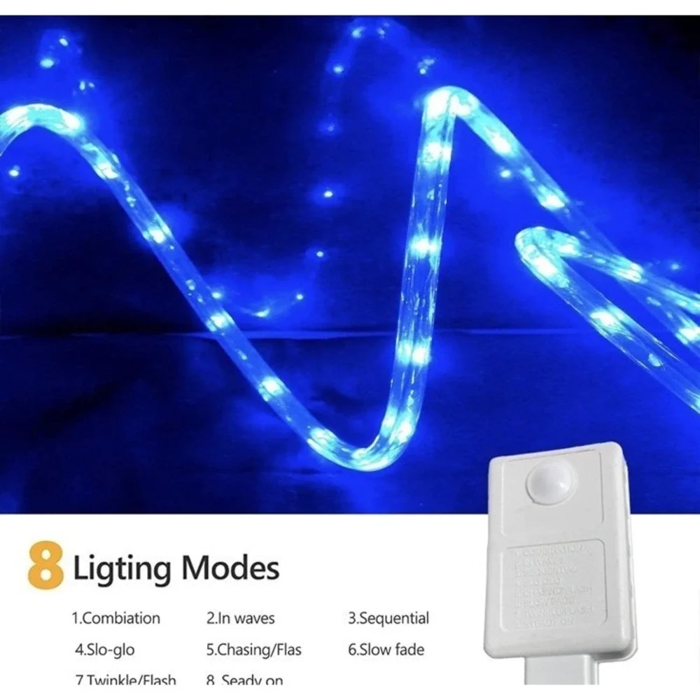 150Ft LED Rope Lights Outdoor, 1080 LED Connectable and Flexible Tube Lights wit